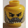 LEGO Geel Hoofd met Wit Baard en Snor (Veiligheidsnop) (3626)