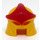 LEGO Jaune Casque avec Open Chin avec Grand rouge Star (12759)
