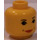 LEGO Yellow Hermione Granger Minifigure Female Head with Decoration (Safety Stud) (3626)