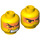 LEGO Yellow Hikaru Head (Safety Stud) (3626 / 54898)