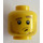 LEGO Yellow Hiker Minifigure Head (Recessed Solid Stud) (3626 / 27482)