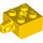 LEGO Geel Scharnier Steen 2 x 2 Vergrendelings met 1 Finger Verticaal met asgat (30389 / 49714)