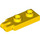 LEGO Jaune Charnière assiette 1 x 2 avec 2 Les doigts Goujons creux (4276)