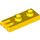 LEGO Yellow Hinge Plate 1 x 2 with 3 fingers and Hollow Studs (4275)