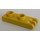 LEGO Jaune Charnière assiette 1 x 2 avec 3 Les doigts et goujons creux (4275)
