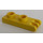 LEGO Yellow Hinge Plate 1 x 2 with 3 fingers and Hollow Studs (4275)