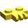 LEGO Yellow Hinge Plate 1 x 2 with 3 Stubs (2452)