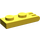 LEGO Gelb Scharnier Platte 1 x 2 mit 3 Stubs und solide Bolzen