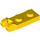 LEGO Geel Scharnier Plaat 1 x 2 met Vergrendelings Vingers met groef (44302)