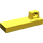 LEGO Geel Scharnier Tegel 1 x 3 Vergrendelings met Single Finger Aan Top (44300 / 53941)