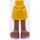 LEGO Jaune Hanche avec Basic Incurvé Jupe avec Rose Sandals avec charnière mince (2241)