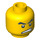 LEGO Yellow Hockey Player Head (Safety Stud) (3626 / 94587)