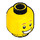 LEGO Yellow Hot Dog Man Minifigure Head (Recessed Solid Stud) (3626 / 32618)
