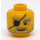 LEGO Yellow Hutchins Head with Eye Patch (Recessed Solid Stud) (3626 / 37553)