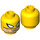 LEGO Yellow Iron Fist Head (Safety Stud) (3626 / 10344)