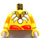 LEGO Yellow Islander King Torso with White Tooth Necklace with Yellow Arms and Yellow Hands (973)