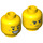 LEGO Gelb Jack Davids Minifigure Kopf (Einbau-Vollbolzen) (3626 / 56058)