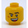 LEGO Žlutá Jack Davids Minifigurka Hlava (Zapuštěný pevný cvoček) (3626 / 66678)