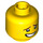 LEGO Yellow Jay - Casual Minifigure Head (Recessed Solid Stud) (3626 / 34570)