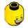 LEGO Yellow Jester Head (Safety Stud) (3626 / 62793)