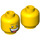 LEGO Jaune Jester Diriger (Goujon de sécurité) (3626 / 62793)