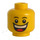 LEGO Yellow Jester Head (Safety Stud) (3626 / 62793)