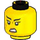 LEGO Yellow Jordana Head (Recessed Solid Stud) (3274)