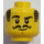 LEGO Gelb Jungle Explorer Minifigure Kopf (Einbau-Vollbolzen) (3626 / 62081)
