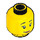 LEGO Gelb Jungle Minifigure Kopf (Einbau-Vollbolzen) (3626 / 33964)
