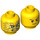 LEGO Yellow Kai FS Minifigure Head (Recessed Solid Stud) (3626 / 52966)