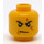 LEGO Yellow Kai Head with Scar over Left Eye (Recessed Solid Stud) (93618 / 94053)