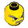 LEGO Yellow Keiken Head (Safety Stud) (3626 / 57319)