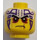 LEGO Gelb Krait Minifigure Kopf (Einbau-Vollbolzen) (3626 / 19297)