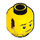 LEGO Yellow Larry the Barista Minifigure Head (Recessed Solid Stud) (3626 / 15916)