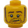 LEGO Yellow Larry the Barista Minifigure Head (Recessed Solid Stud) (3626 / 15916)