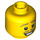 LEGO Yellow Lederhosen Guy Head (Safety Stud) (3626 / 10775)