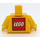 LEGO Gelb Lego Store Staff Minifig Torso (973 / 76382)
