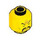 LEGO Yellow Li Jing Minifigure Head (Recessed Solid Stud) (3274)