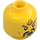 LEGO Yellow Li Jing Minifigure Head (Recessed Solid Stud) (3274)