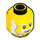 LEGO Gelb Lion King Minifigure Kopf (Einbau-Vollbolzen) (14430 / 79116)