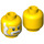 LEGO Jaune Lion King Minifigure Diriger (Goujon solide encastré) (14430 / 79116)
