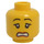 LEGO Geel Lion Princess Hoofd (Verzonken Solid Stud) (3626 / 14536)