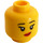 LEGO Giallo Llama Ragazza Testa  (Perno solido incassato) (3626 / 68039)