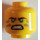 LEGO Gelb Lloyd Kopf mit Dark Tan Streifen (Einbau-Vollbolzen) (3626)