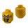 LEGO Yellow Lord Sam Sinister Head (Safety Stud) (3626)