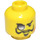 LEGO Gelb Lord Sam Sinister Kopf (Sicherheitsbolzen) (3626)