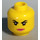 LEGO Gelb Lucy Wyldstyle Kopf (Einbau-Vollbolzen) (3626 / 16074)