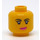 LEGO Gul Lucy Wyldstyle Minifigur Hoved (Forsænket solid knops) (3626 / 47669)