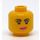 LEGO Gelb Lucy Wyldstyle Minifigure Kopf (Einbau-Vollbolzen) (3626 / 47669)
