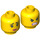 LEGO Gelb Lucy Wyldstyle Minifigure Kopf (Einbau-Vollbolzen) (3626 / 65682)